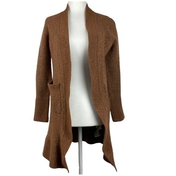 Banana Republic Cardigan Sweater Womens Small Brwon Casual Ladies Open Front - Picture 1 of 8